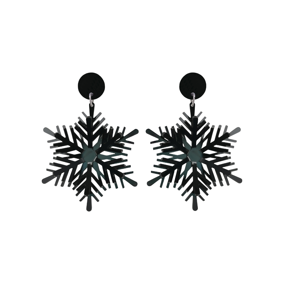 Coppia di orecchini con fiocco di neve - Snowflake earrings* - Gio